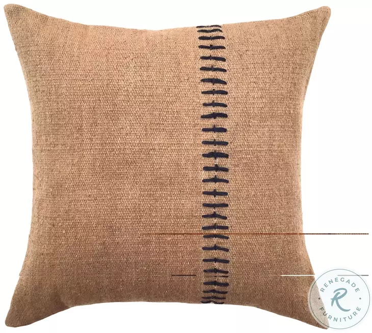 Nimu Taupe And Black Accents Pillow