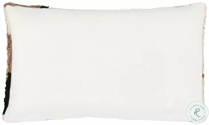 Zarae Black Off White And Taupe Pillow