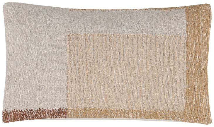 Aldrin Beige and Brown Pillow