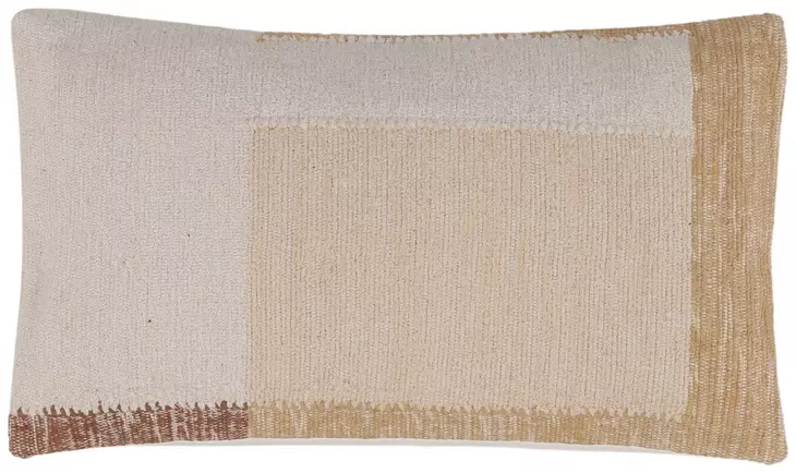 Aldrin Beige and Brown Pillow