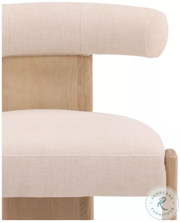 Gwynet Cream And Natural Dining Chair