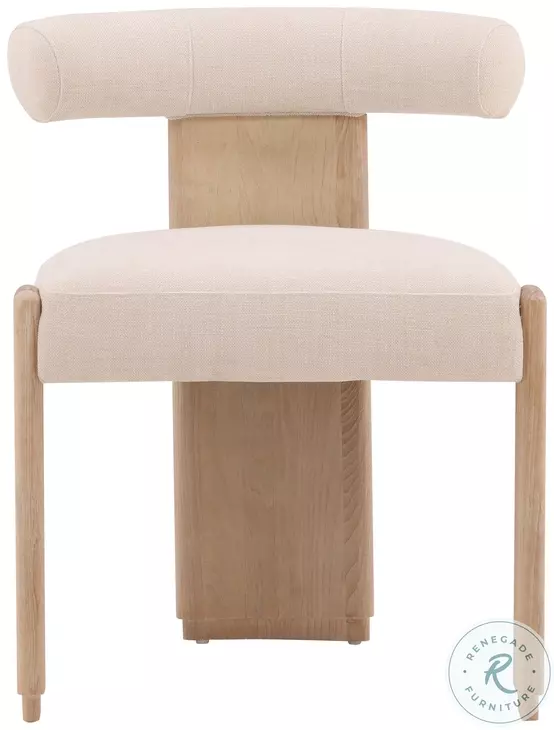 Gwynet Cream And Natural Dining Chair
