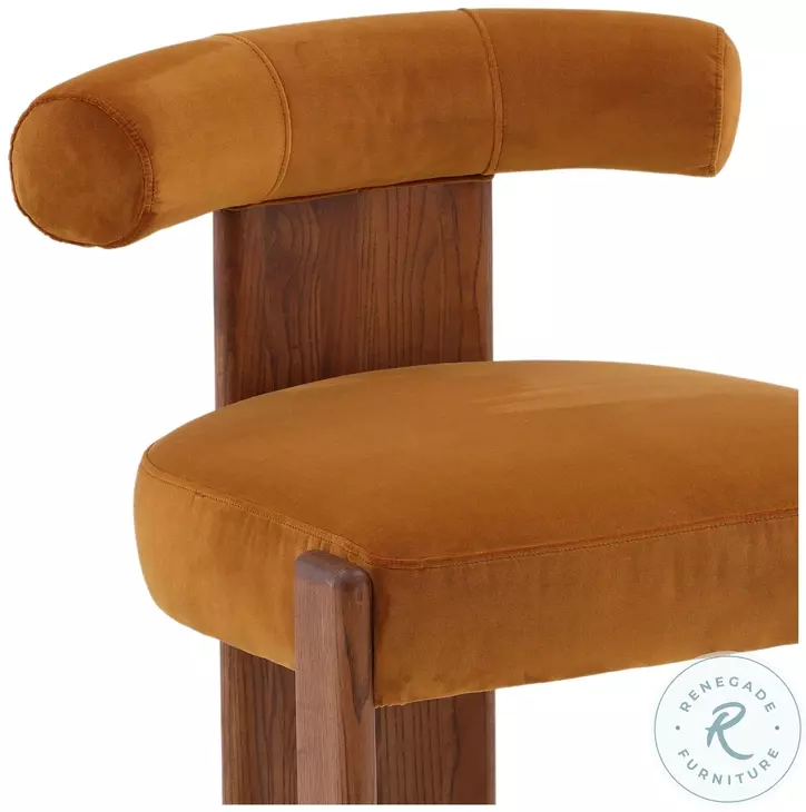Gwynet Hudson Ginger And Brown Dining Chair
