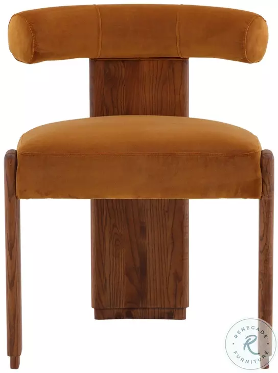 Gwynet Hudson Ginger And Brown Dining Chair