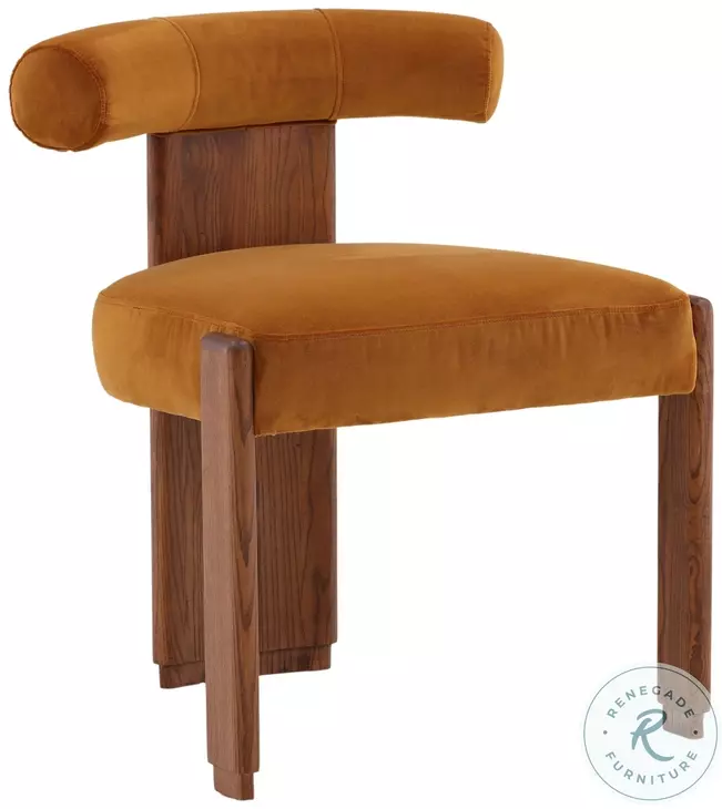 Gwynet Hudson Ginger And Brown Dining Chair