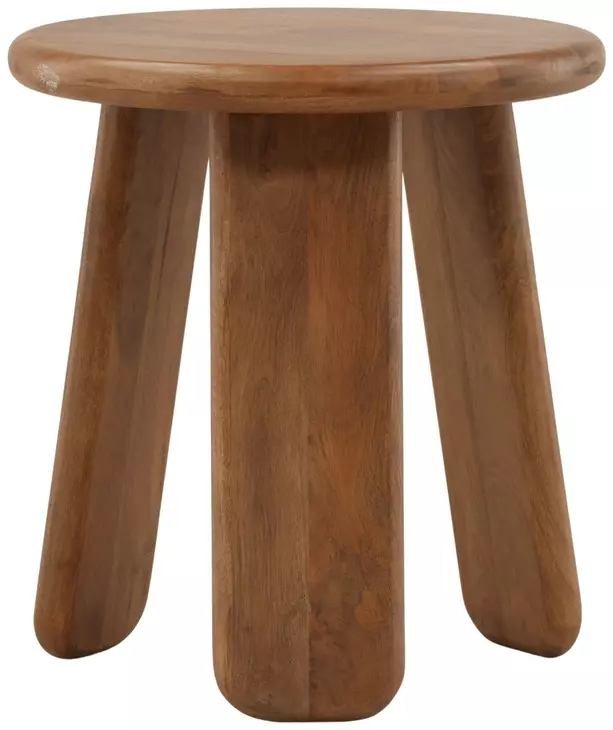 Winsor Brown Round Side Table