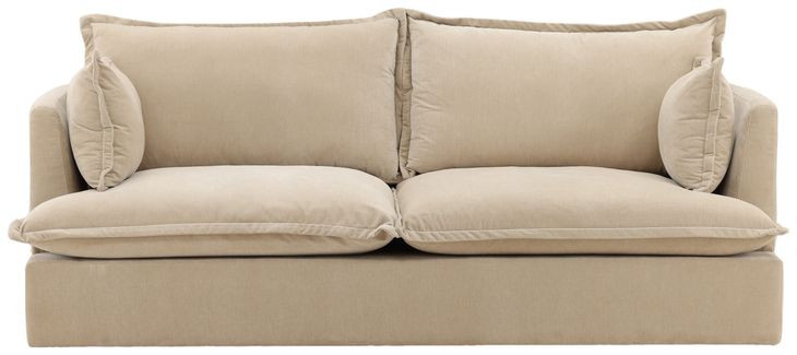 Monica Moss Sand 84" Sofa