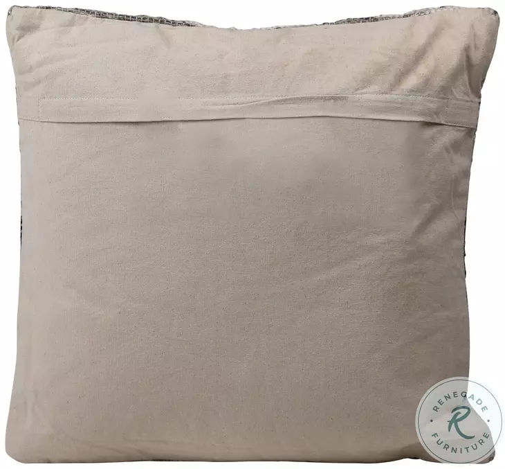 Jabar Charcoal Grey And Ivory Pillow