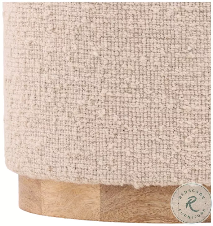 Gem Ivory And Natural Stool