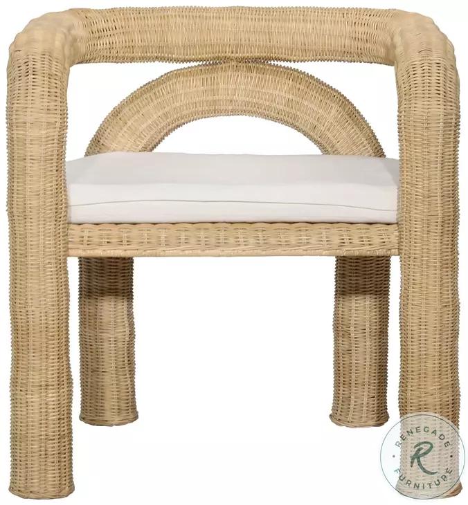 Ernestin Natural And Off White Occasional Chair