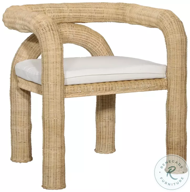 Ernestin Natural And Off White Occasional Chair