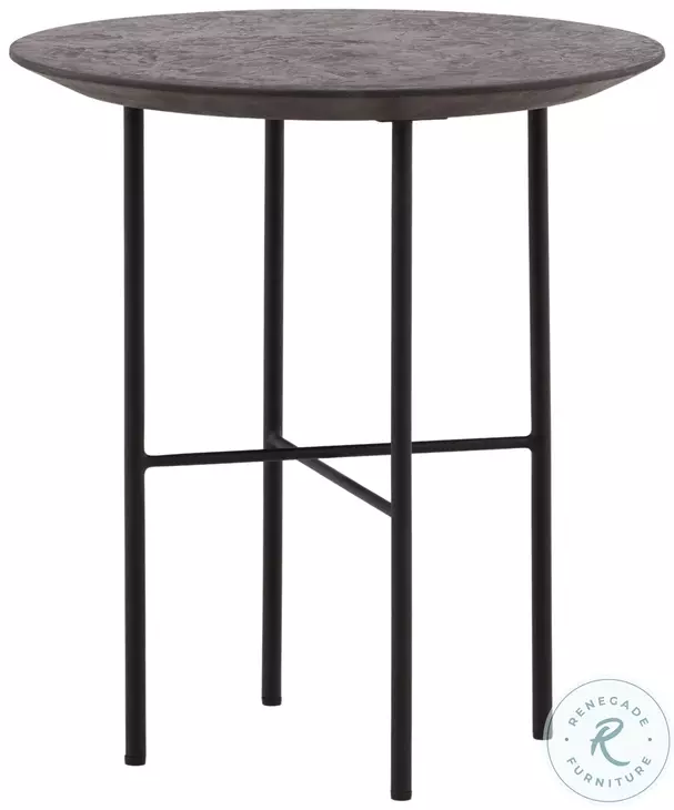 Leig Black End Table