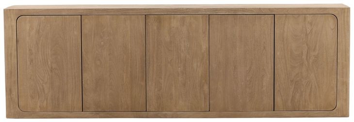 Leandra Weathered Natural 5 Door Sideboard
