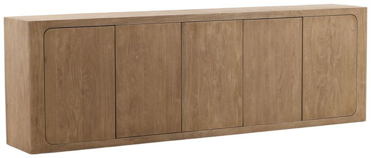 Leandra Weathered Natural 5 Door Sideboard