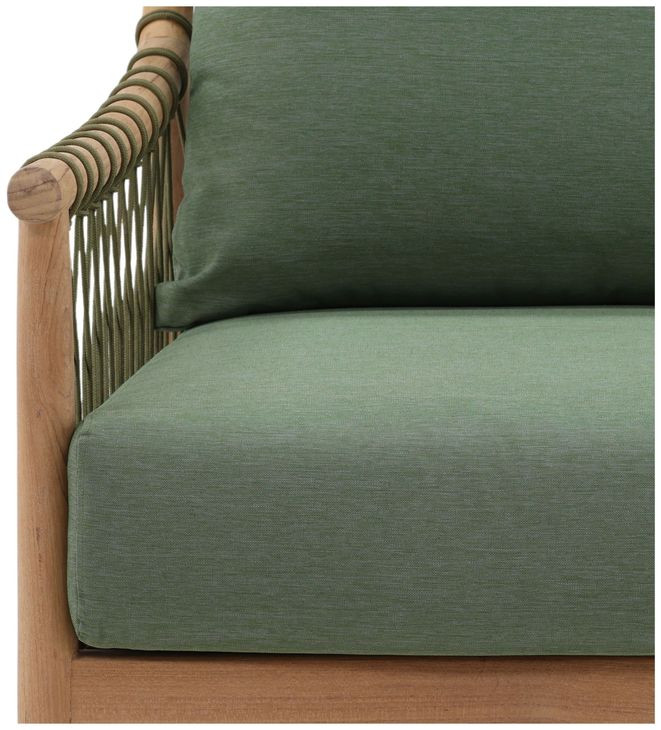 Tahoe Green Performance Fabric 32" Outdoor Sofa Chair