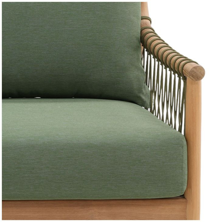 Tahoe Green Performance Fabric 79" Outdoor Sofa