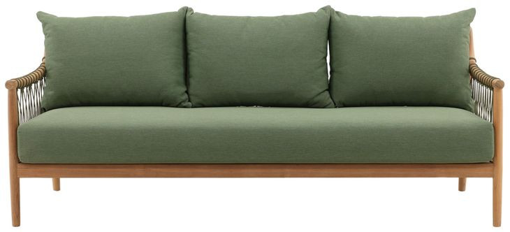 Tahoe Green Performance Fabric 79" Outdoor Sofa