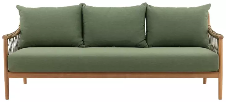 Tahoe Green Performance Fabric 79" Outdoor Sofa