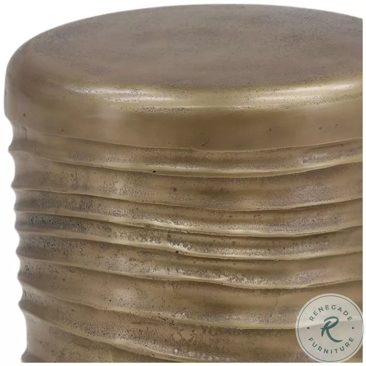 Gale Antique Brass End Table