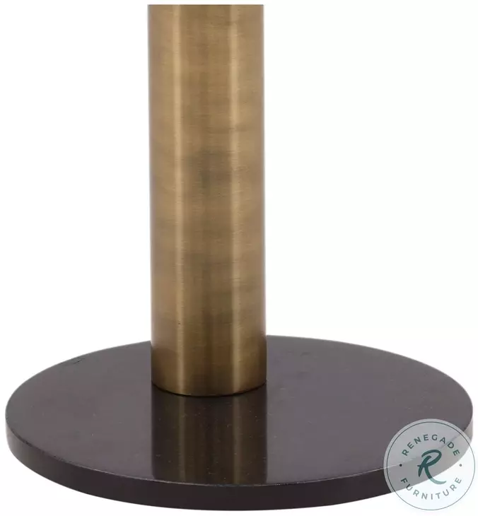 Yar Black And Gold End Table