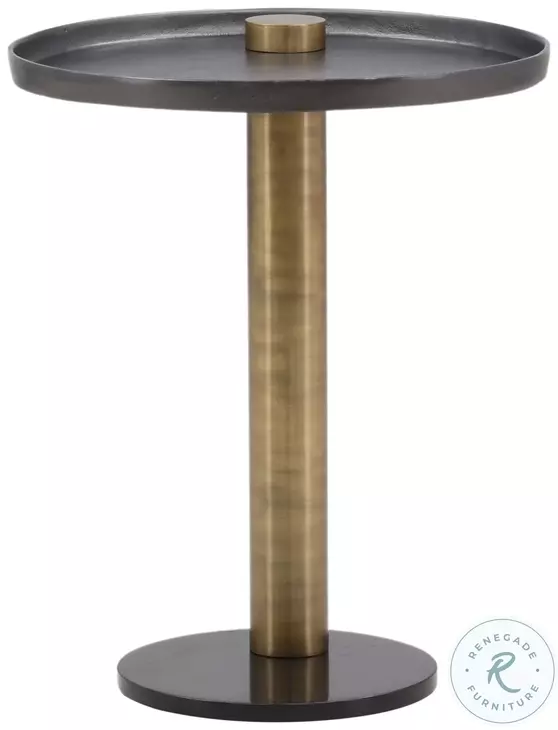 Yar Black And Gold End Table