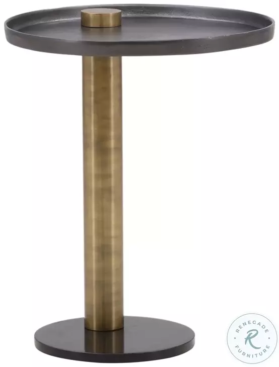 Yar Black And Gold End Table