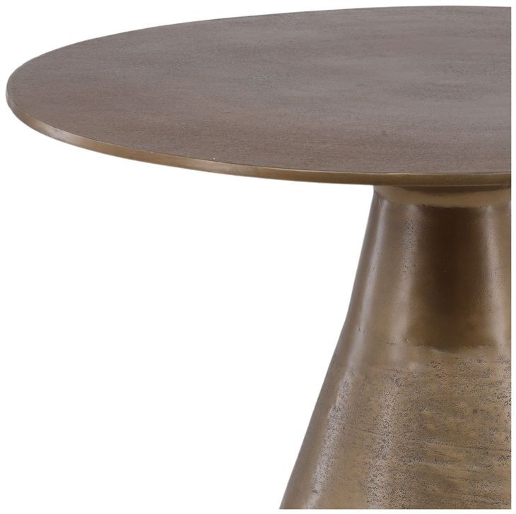 Brema Antique Brass 32" Round Bistro Table