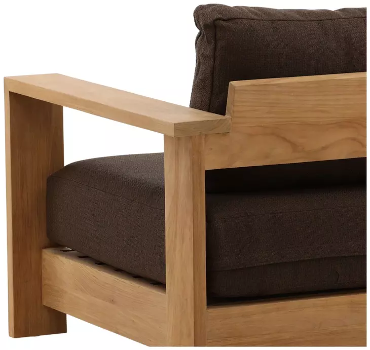 Naya Woolacombe Chocolate Upholstered 43" Outdoor Sofa Chair