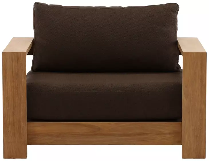 Naya Woolacombe Chocolate Upholstered 43" Outdoor Sofa Chair