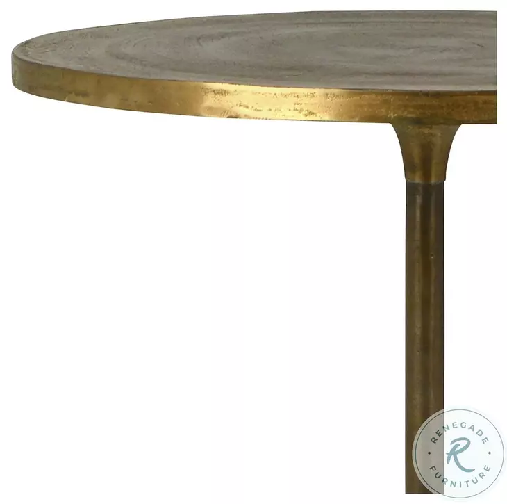 Hevi Antique Brass Bistro Table