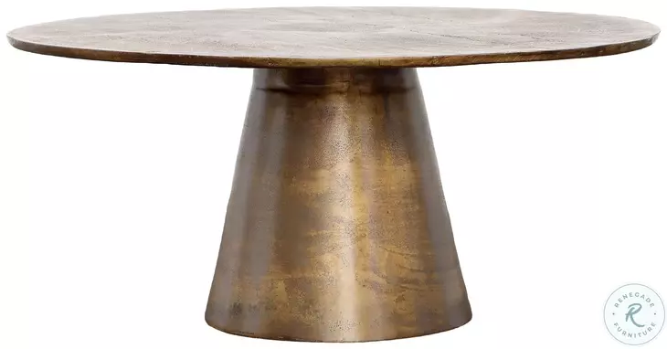 Isa Antique Brass Coffee Table