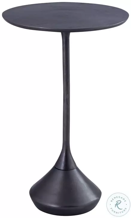 Melanctho Antique Black 22" Side Table