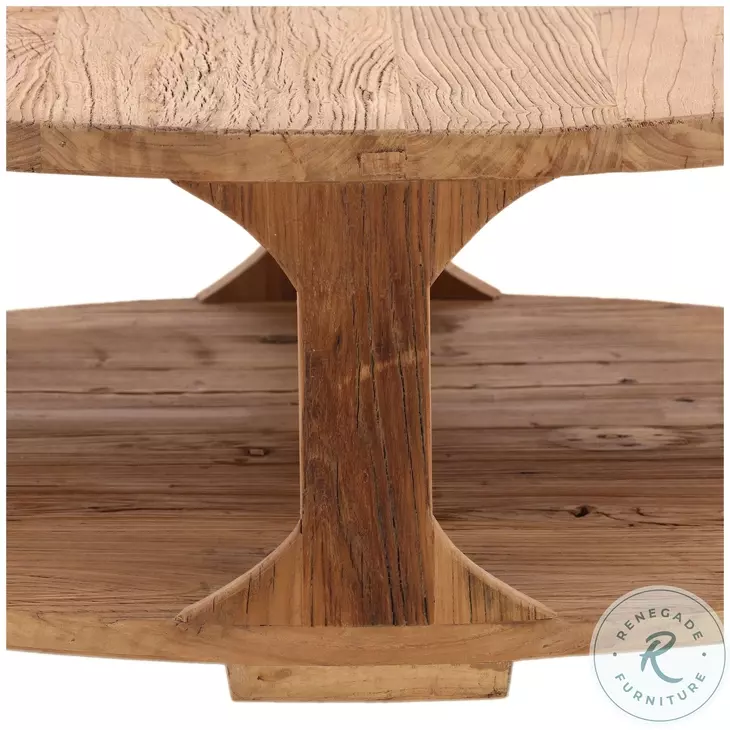 Emi Natural Wood Sealed 48" Coffee Table