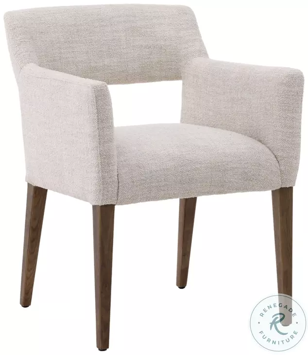 Booke Cream And Dark Natural Dining Chair