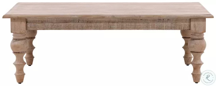 Mera Antique Natural And Water Sealed 54" Coffee Table