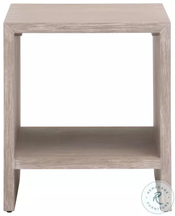 Dovetail Natural Gray End Table