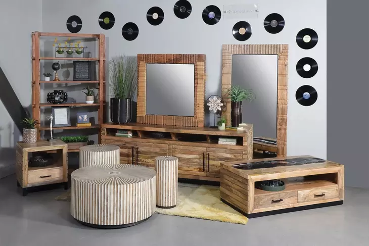 Crossings Downtown Amber Wall Mirror