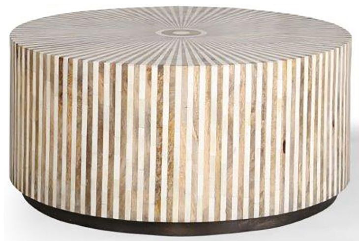 Crossings Downtown Amber Round Cocktail Table