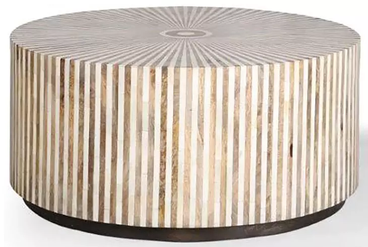 Crossings Downtown Amber Round Cocktail Table