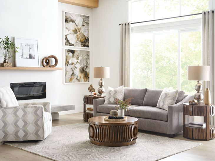 Hidden Treasures Medium Stain Lift Top Occasional Table Set