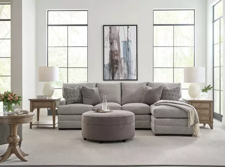 Georgie Latte Round End Table