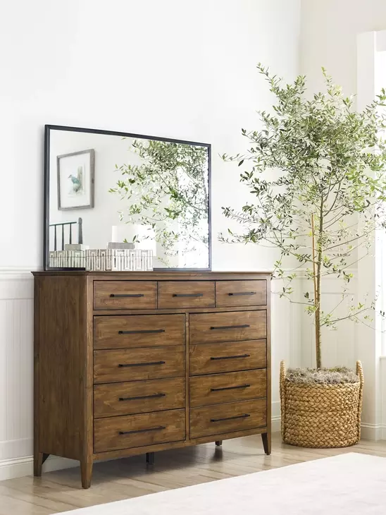 Abode Larson Medium Stain Tall 11 Drawer Dresser