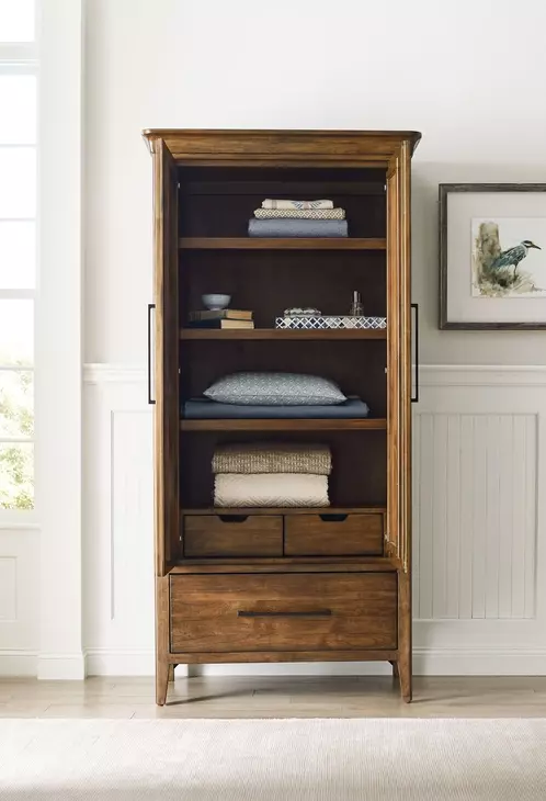 Abode Kingsley Medium Stain 2 Door Armoire