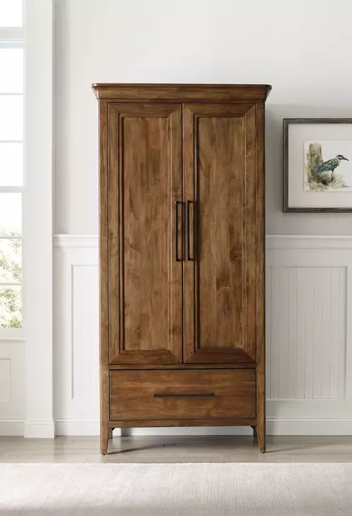 Abode Kingsley Medium Stain 2 Door Armoire