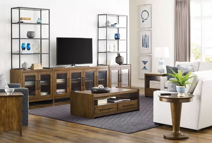 Abode Wagner Medium Stain 2 Door Accent Cabinet