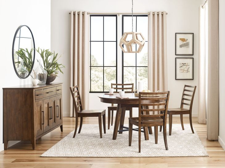 Abode Salter Medium Stain 50" Round Dining Table