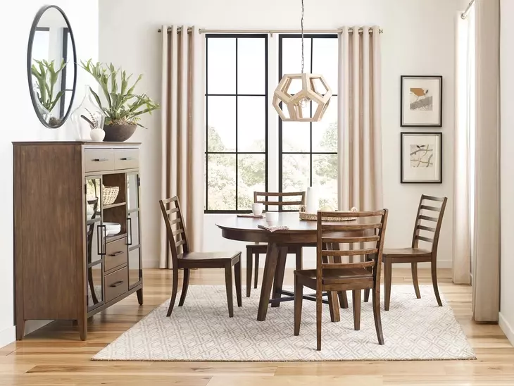 Abode Salter Medium Stain 50" Round Dining Table