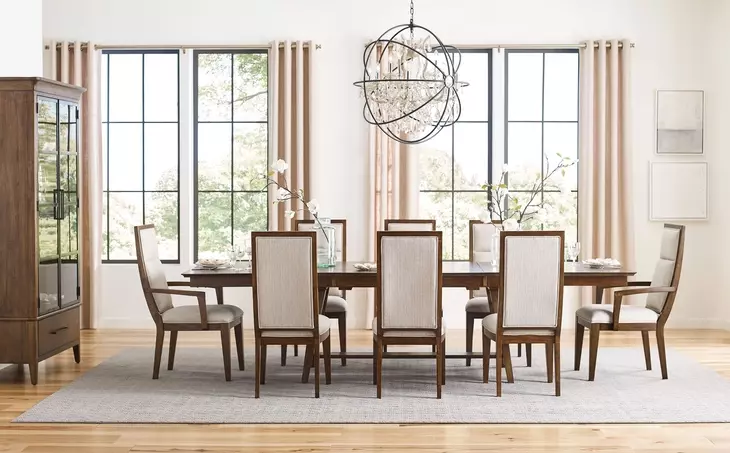 Abode Zane Medium Stain 120" Extendable Rectangular Dining Table