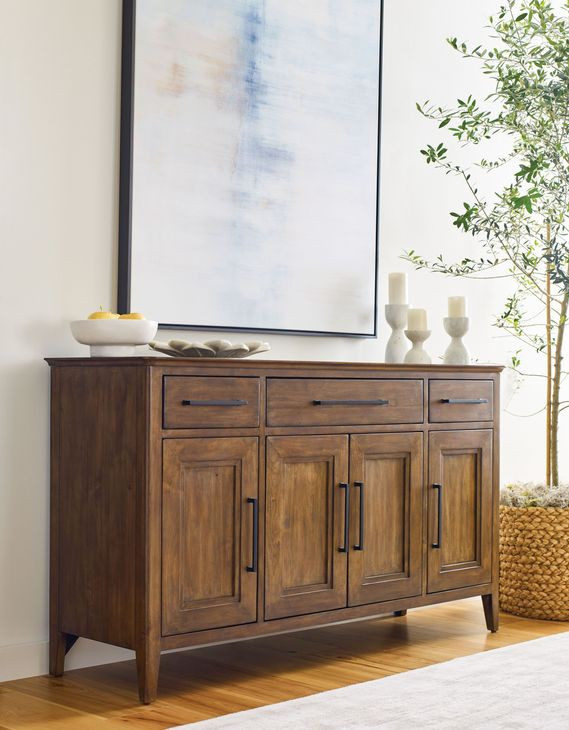 Abode Larson Medium Stain 3 Drawer Buffet