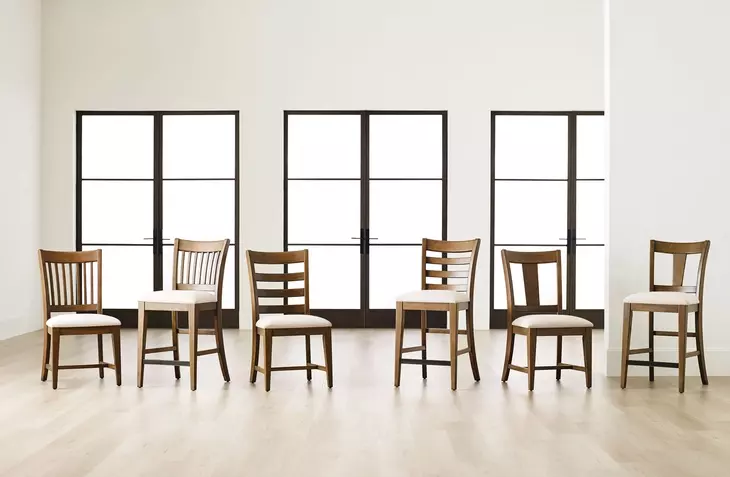 Kafe Cappuccino Splat Back Performance Fabric Dining Chair